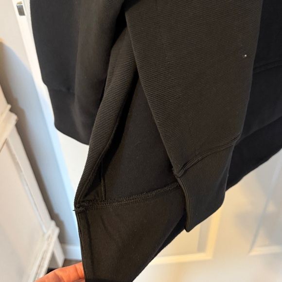 Calia Black ribbed Pullover Hoodie - Picture 5 of 5